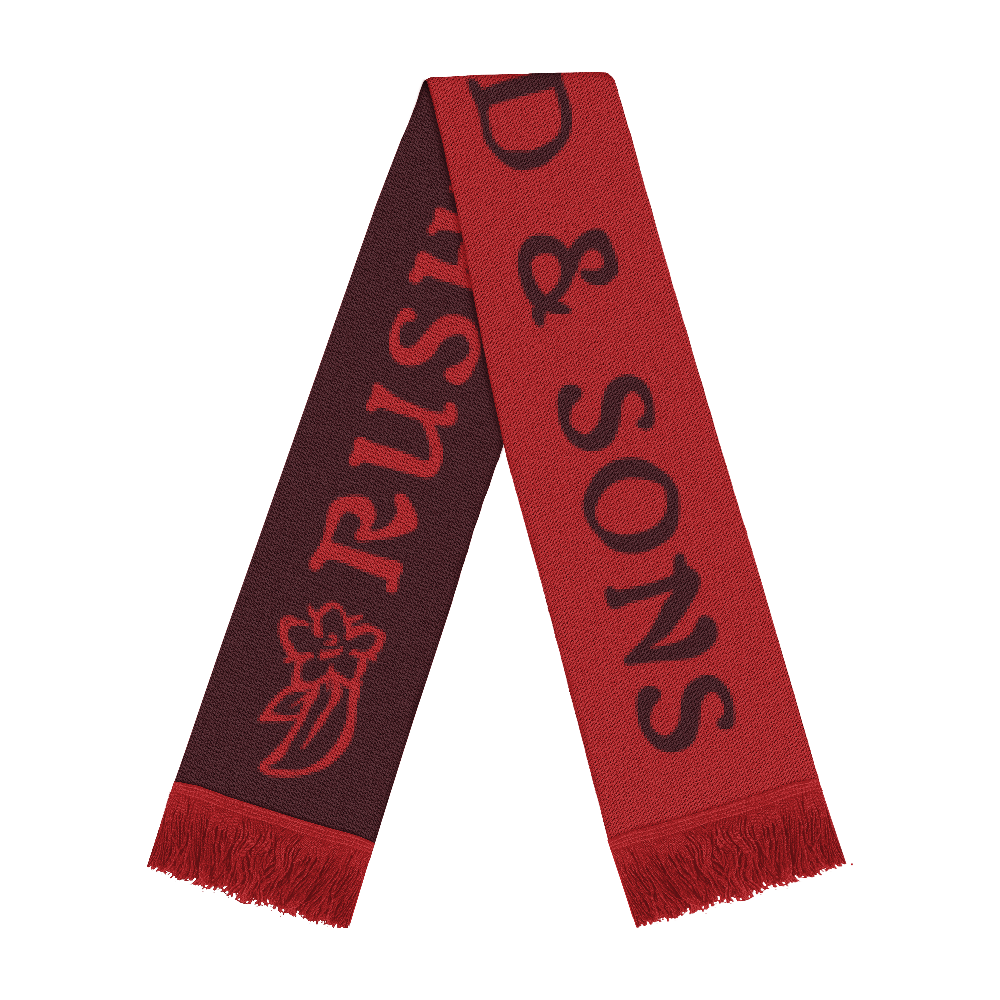 Maroon RUSHMERE Scarf 1