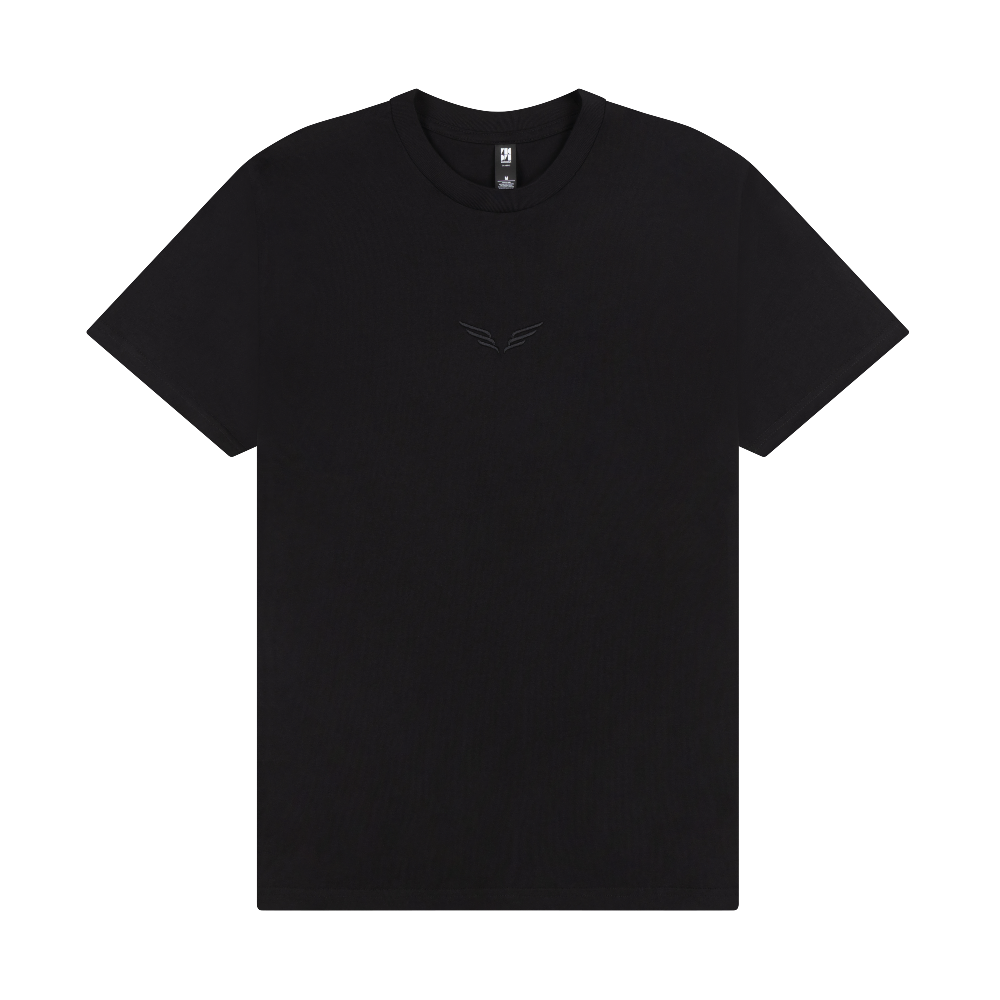 Black Embroidered Wings T-Shirt 1