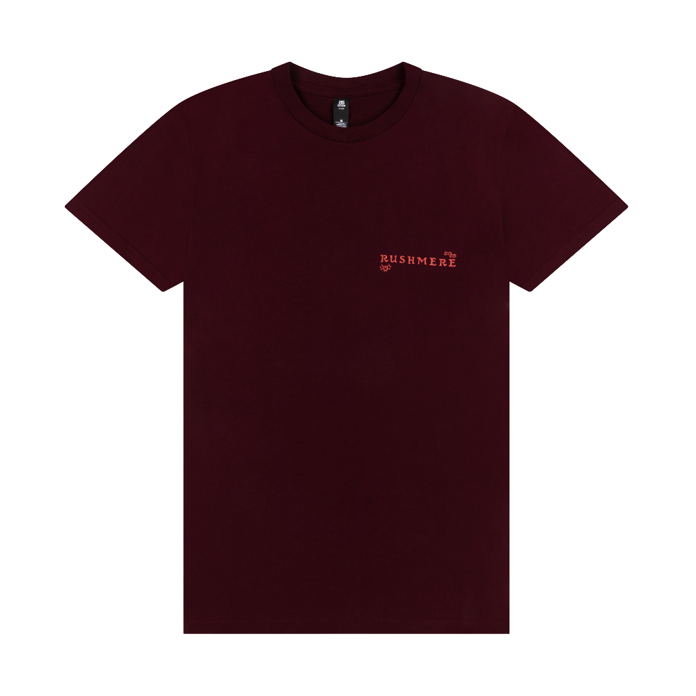 Maroon Stamp Print T-Shirt 2