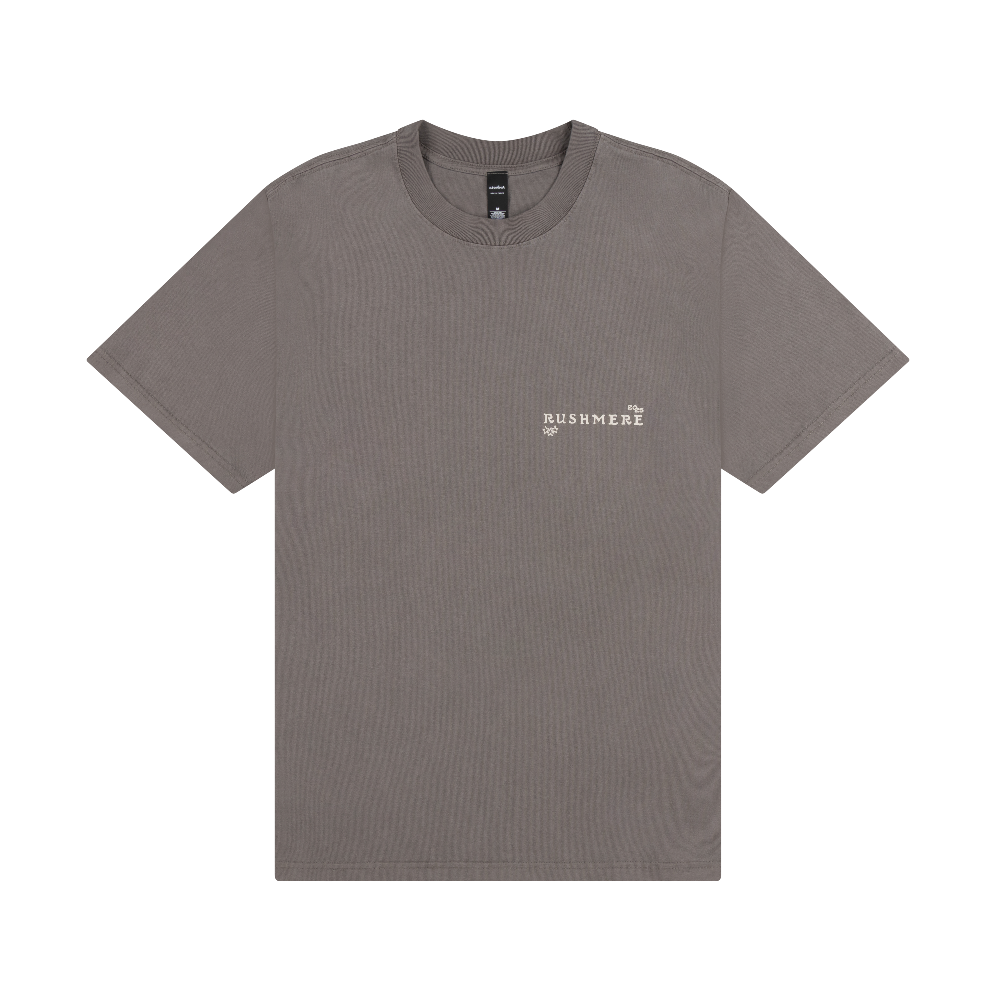 Dark Grey Stamp Print T-Shirt