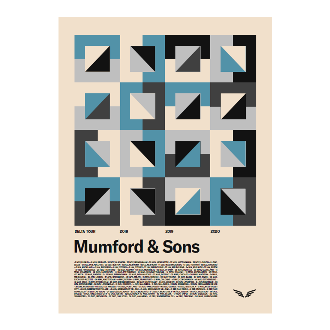 Delta Tour Screenprint - Mumford & Sons Official Store