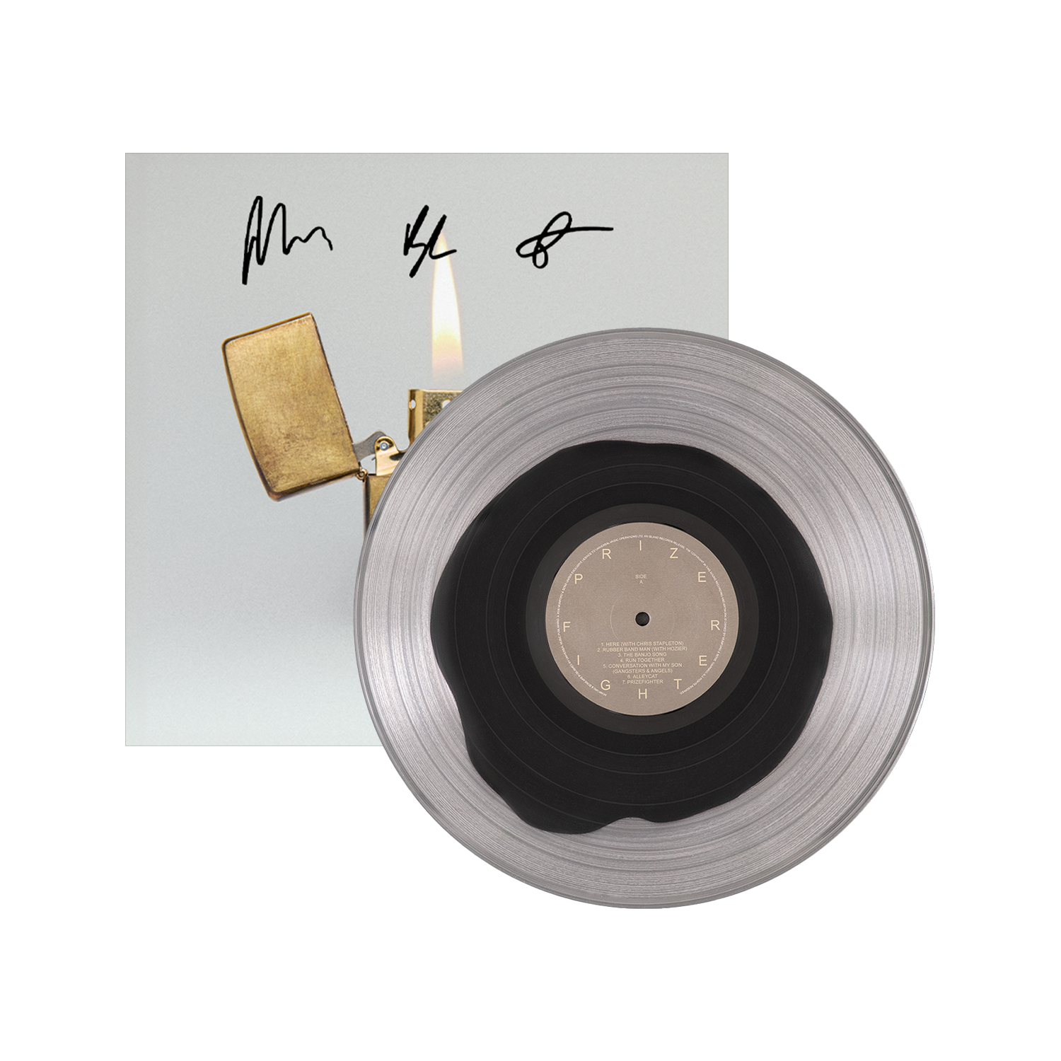 Prizefighter: Clover Black On Clear Signed Vinyl Signed