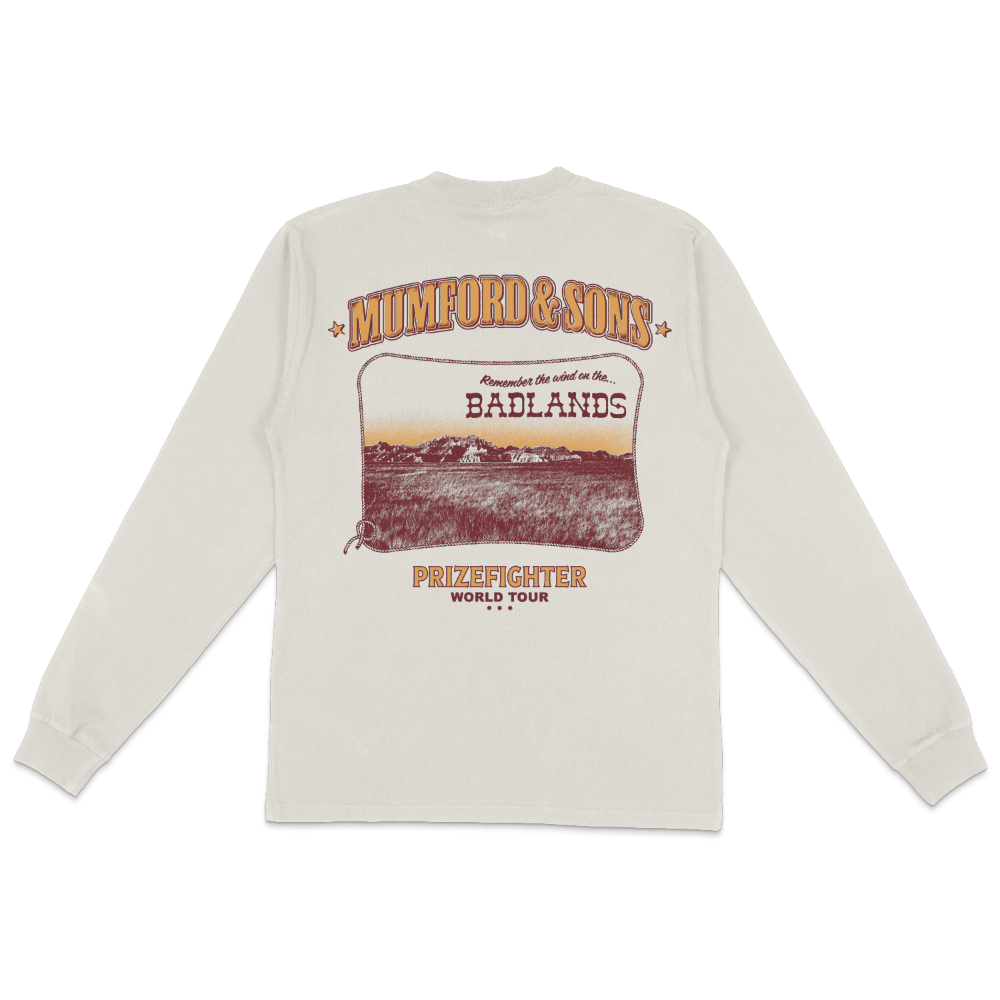Bone Badlands Country Longsleeve T-Shirt Back