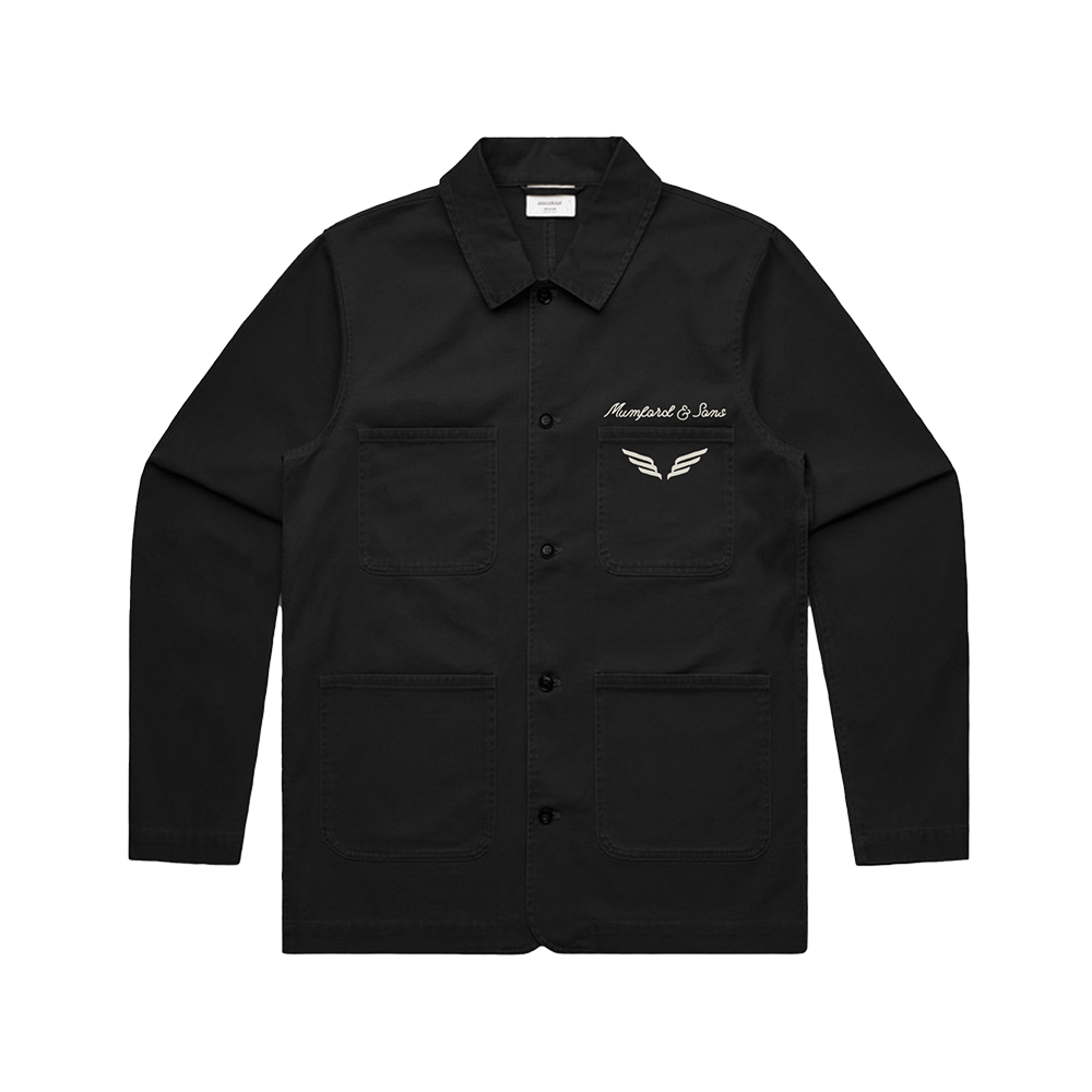 Black Workwear Jacket Front