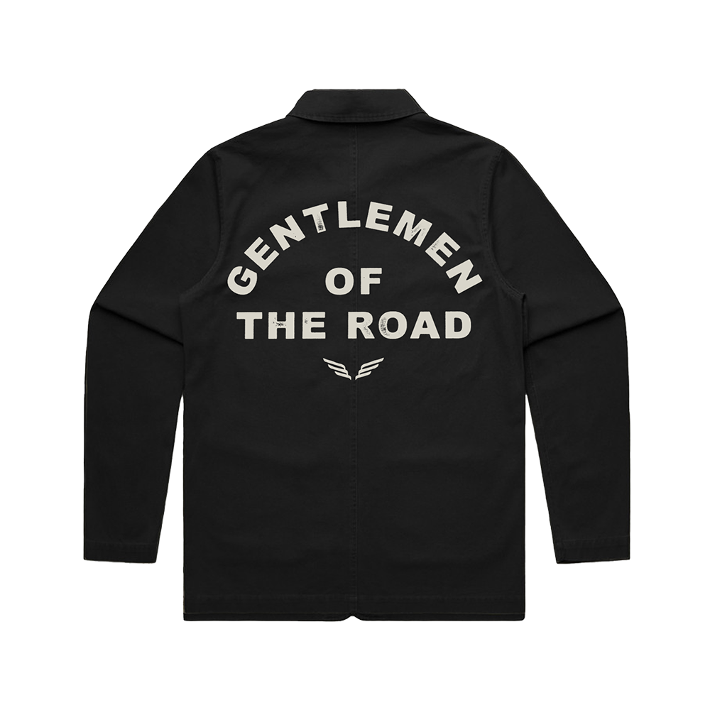 Black Workwear Jacket Back