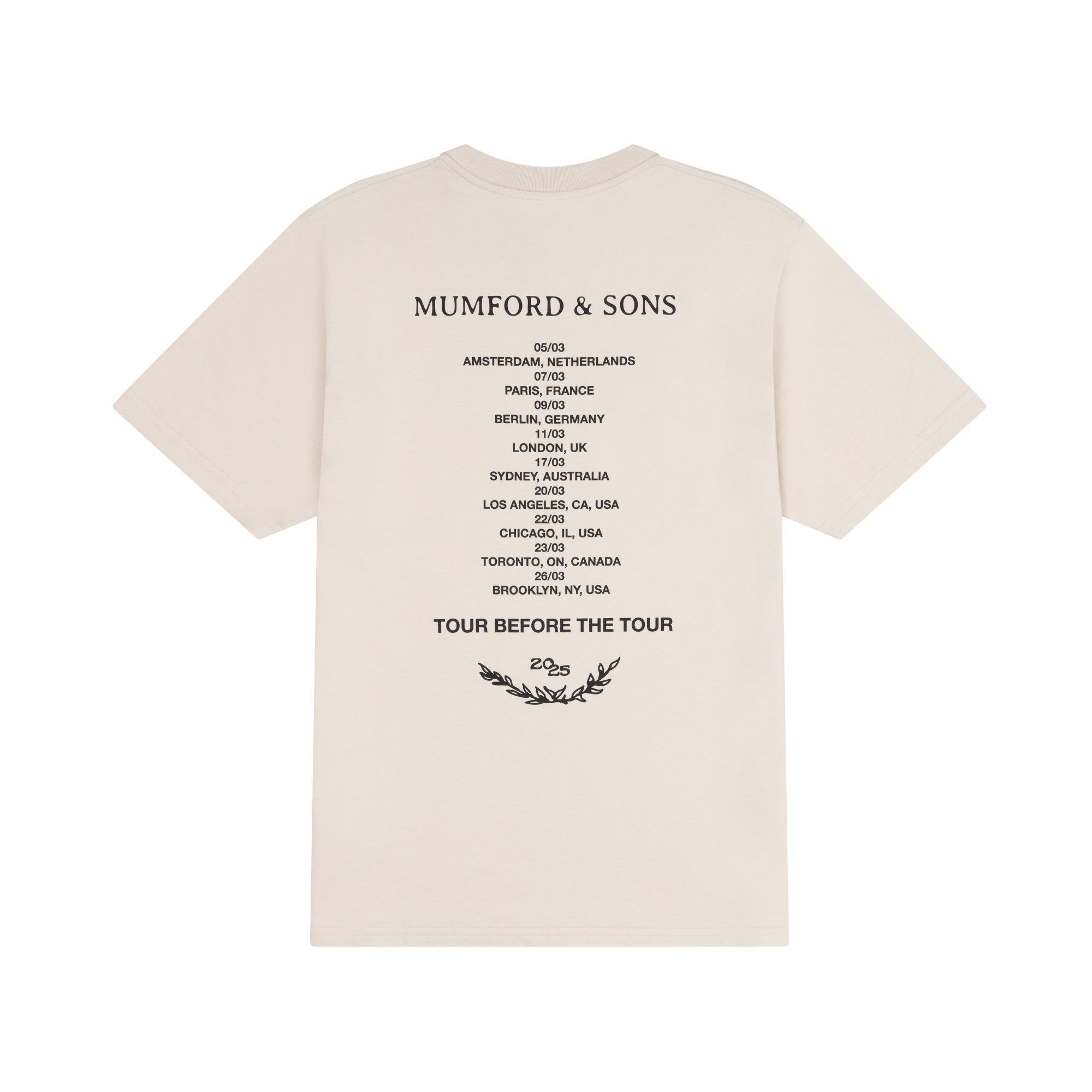Tour Before The Tour T-Shirt Back