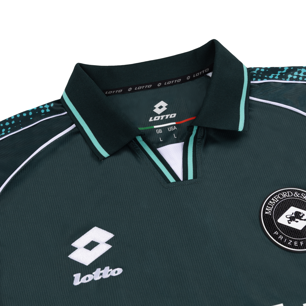 Prizefighter Lotto Dark Green / Teal Football Shirt Detail 4