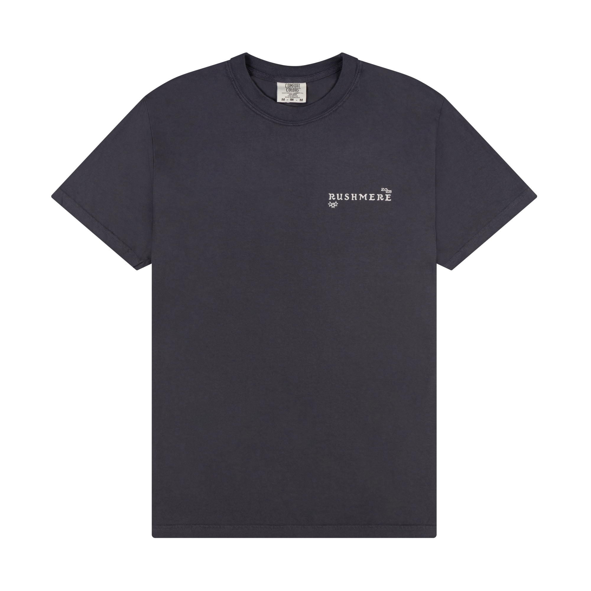 Graphite Stamp Print T-Shirt Front