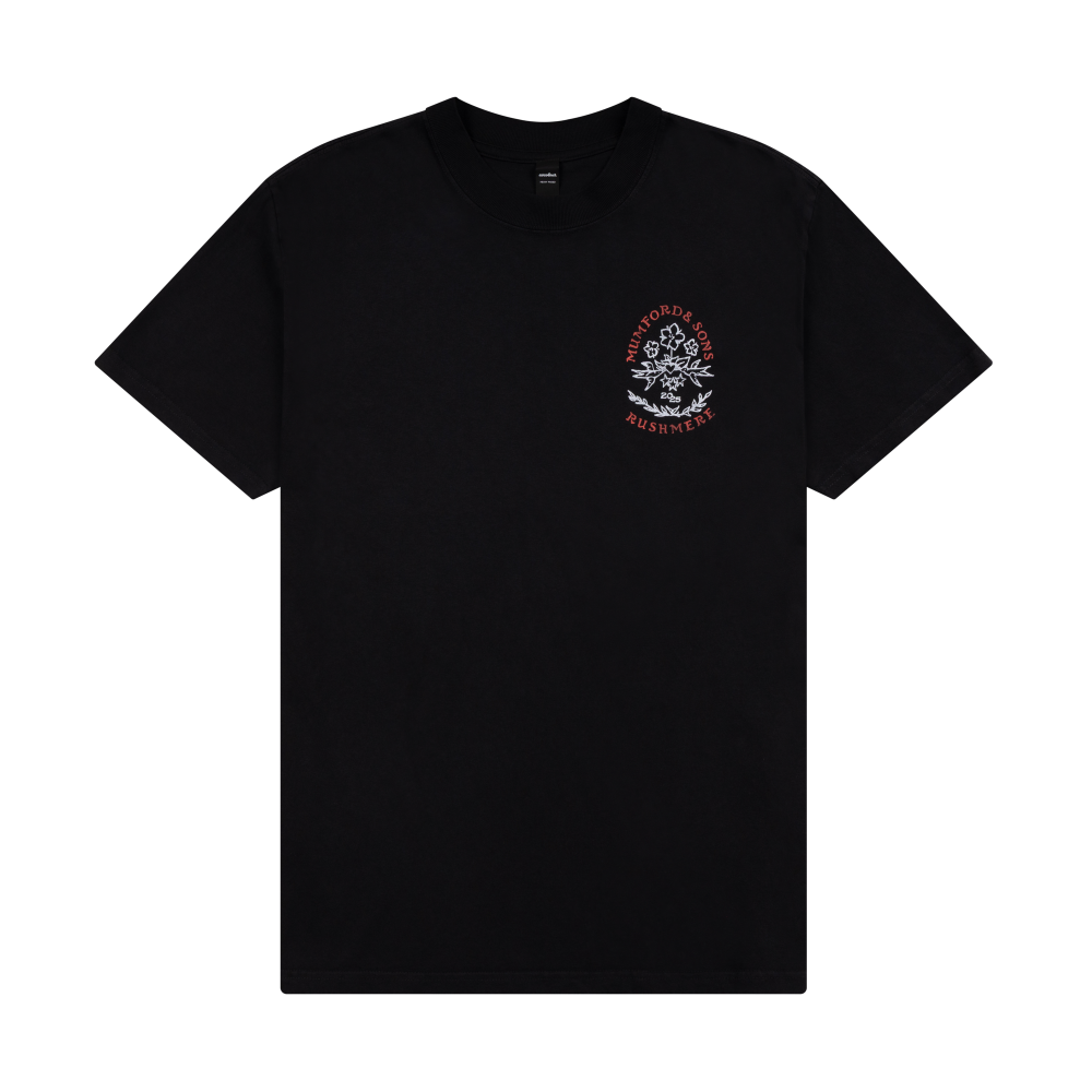 Black North America Tour Print T-Shirt Front