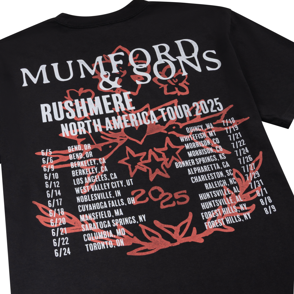 Black North America Tour Print T-Shirt