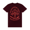 Maroon Stamp Print T-Shirt 1 