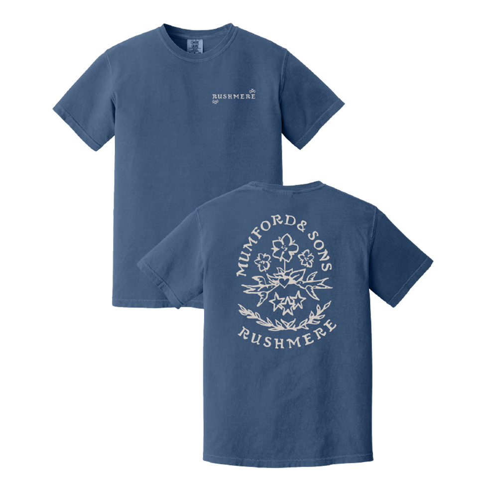 Blue Stamp Print T-Shirt