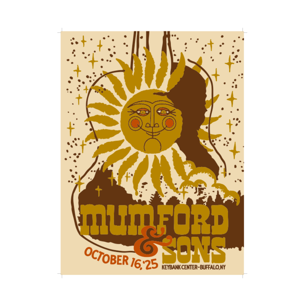 North America Tour 2025 Buffalo Screenprint